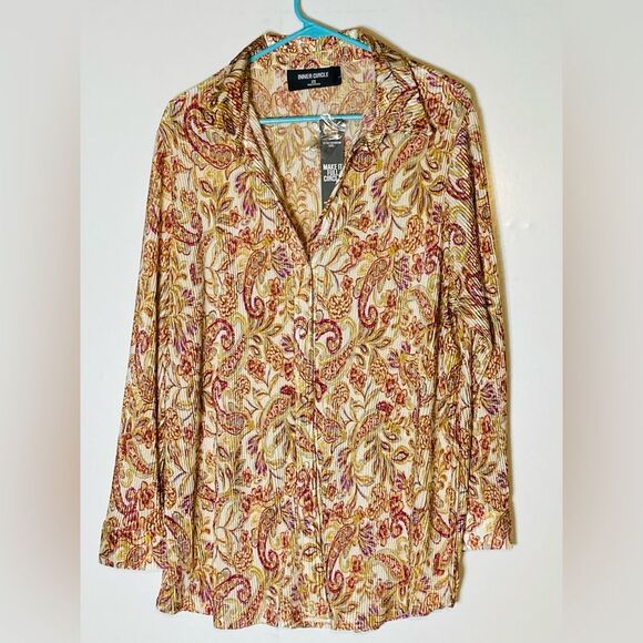 NWT Inner Circle Lightweight Patterned Blouse, size 2X - Picture 1 of 4